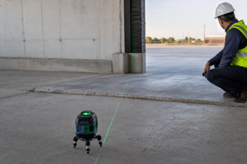 Amarillo loading dock slab inspected with a laser level before business hours